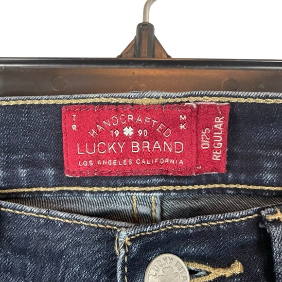 Lucky Brand Brooklyn Skinny Jeans 0/25 Regular Dark Wash - Picture 4 of 8